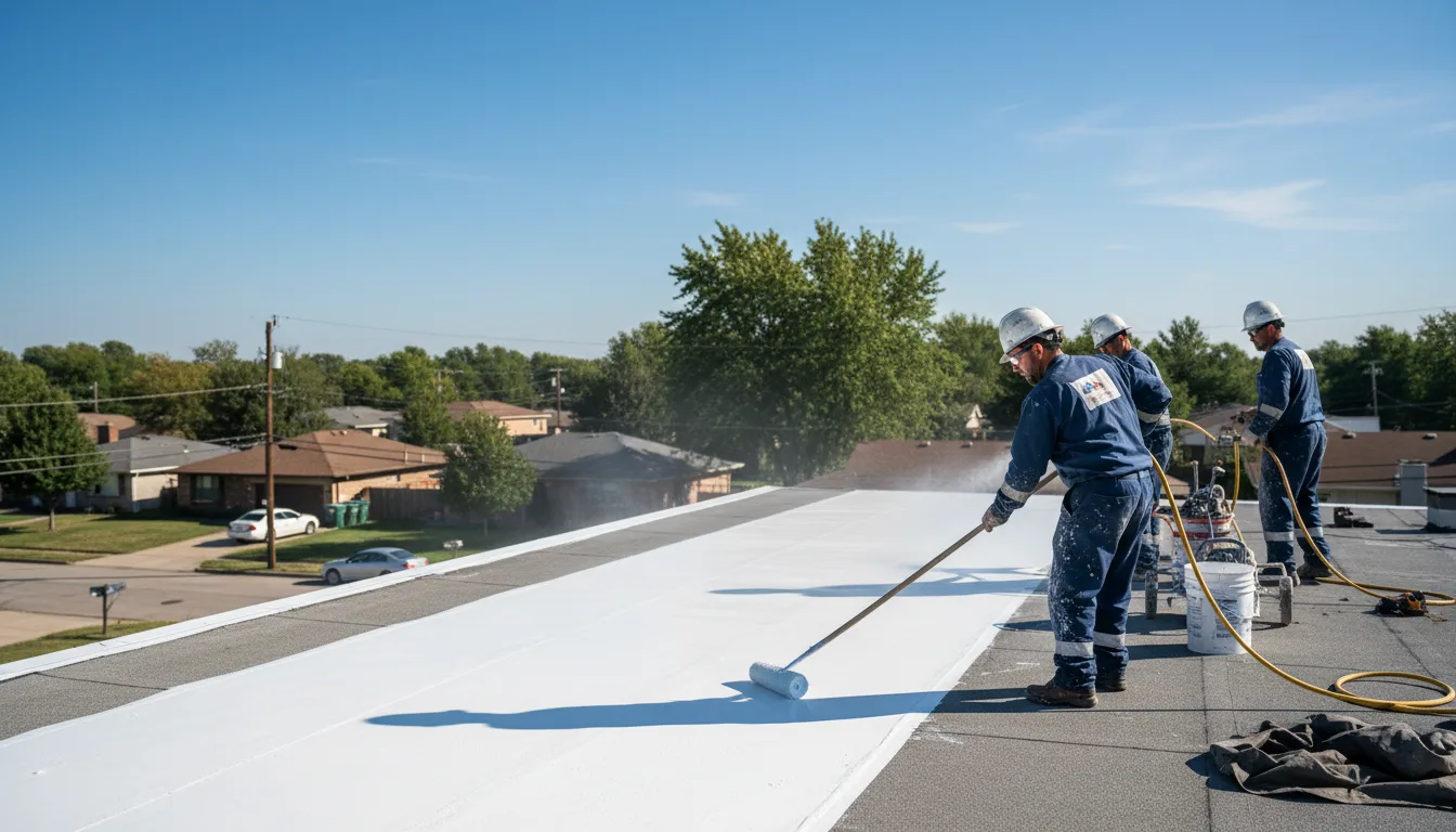 Commercial roof coating in Clio, IA near me